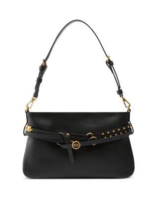 Mini Leather Belted Shoulder Bag by PINKO