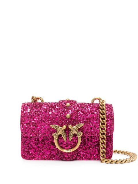 Mini Love Glitter Bag by PINKO