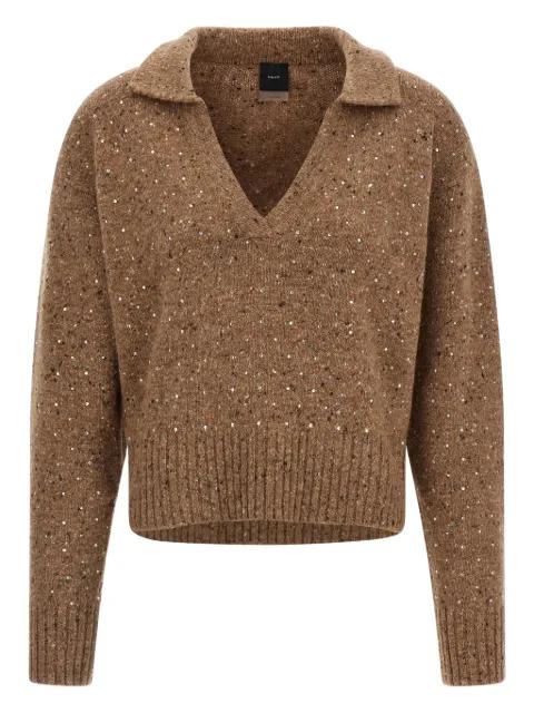 Nibani rhinestone-embellished sweater by PINKO