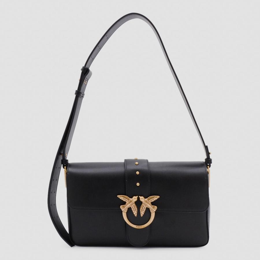 Pinko Black Leather Shoulder Bag by PINKO