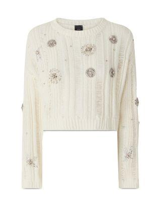 Pressione Embellished Sweater by PINKO