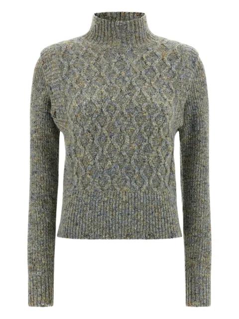 Proud Mary cable-knit turtleneck sweater by PINKO