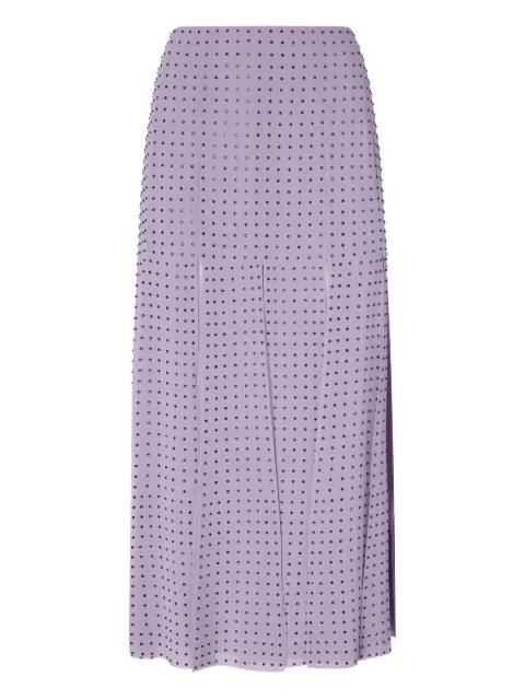 Rucola embellished fringes midi  skirt by PINKO