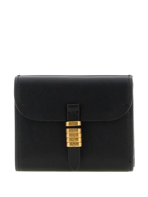 Saddle metal rings leather wallet by PINKO