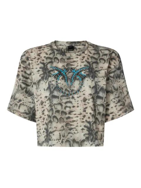 Terni beaded-embellishment T-shirt by PINKO