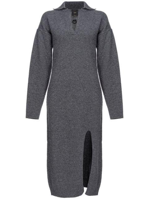 V-neck knitted dress by PINKO
