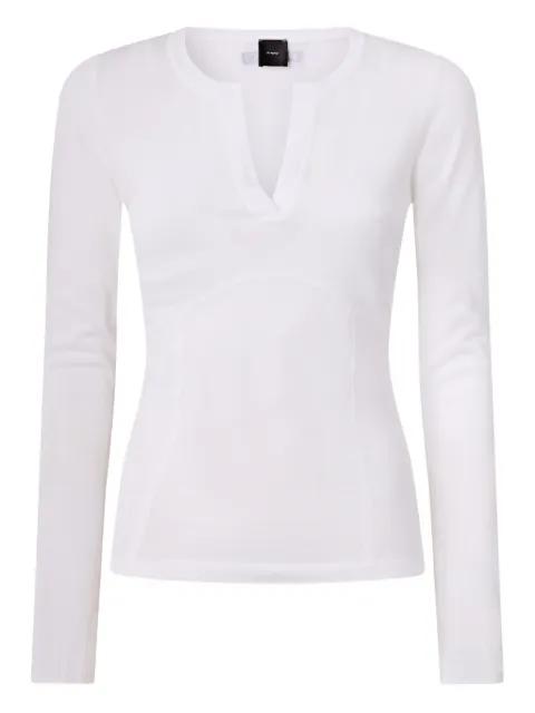 V-neck long-sleeve top by PINKO