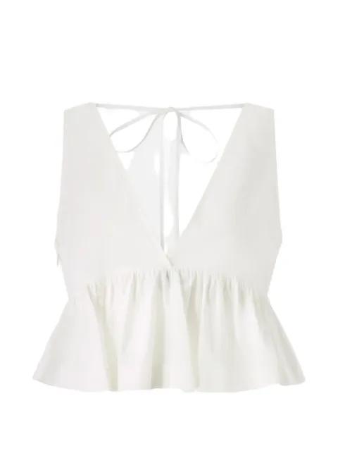 V-neck peplum top by PINKO