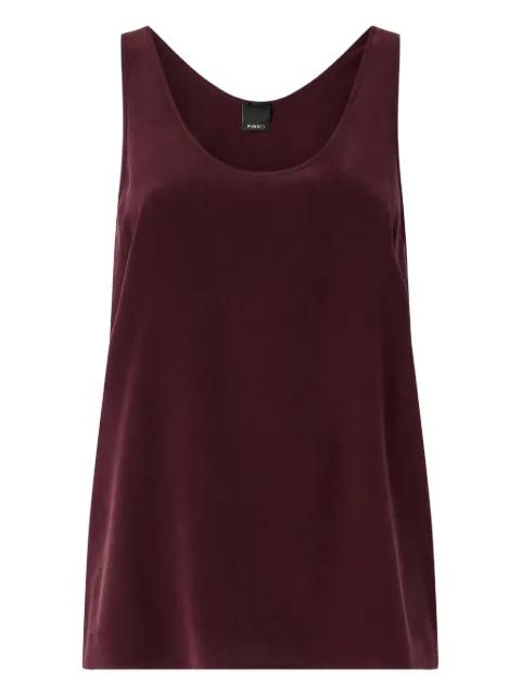 V-neck silk top by PINKO