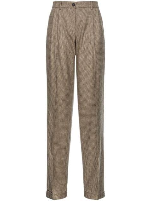 Vasetto flannel wide-leg trousers by PINKO