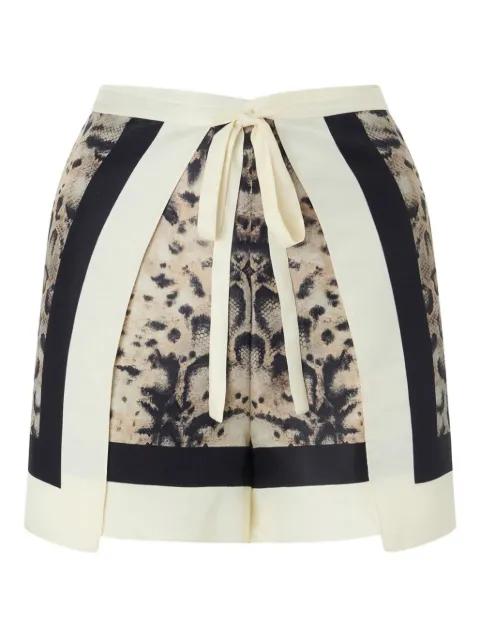 animal-print beach cover-up by PINKO