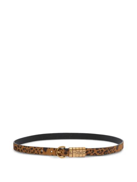 animal-print buckle belt by PINKO