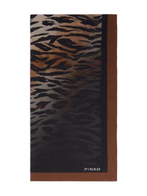 animal-print scarf by PINKO