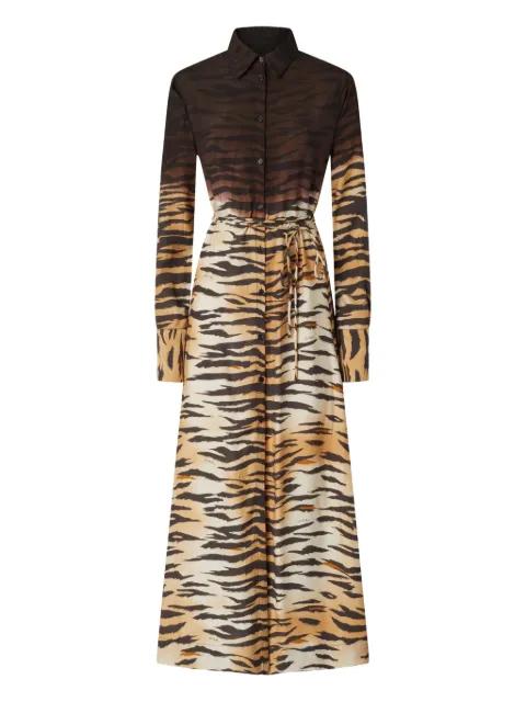 animal-print shirt dress by PINKO