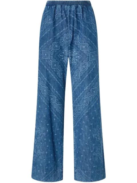 bandana-print jeans by PINKO