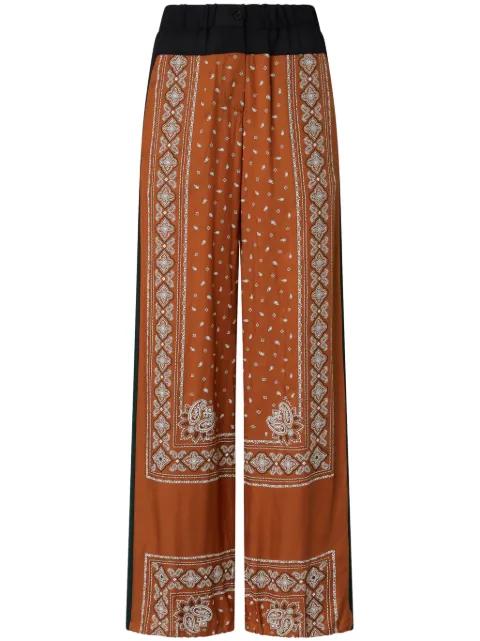 bandana-print trousers by PINKO
