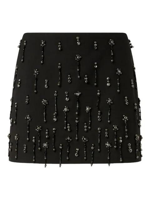 beaded-embellished mini skirt by PINKO
