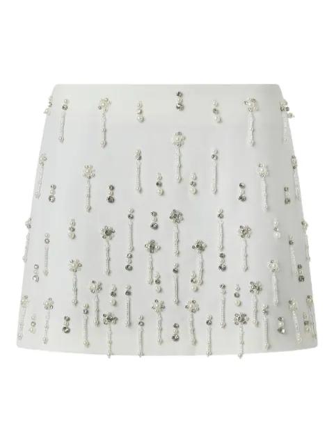 beaded-embellished mini skirt by PINKO
