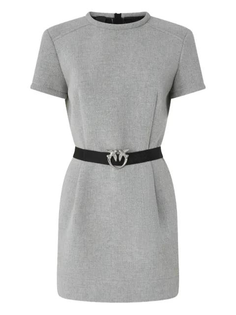 belted short-sleeve mini dress by PINKO