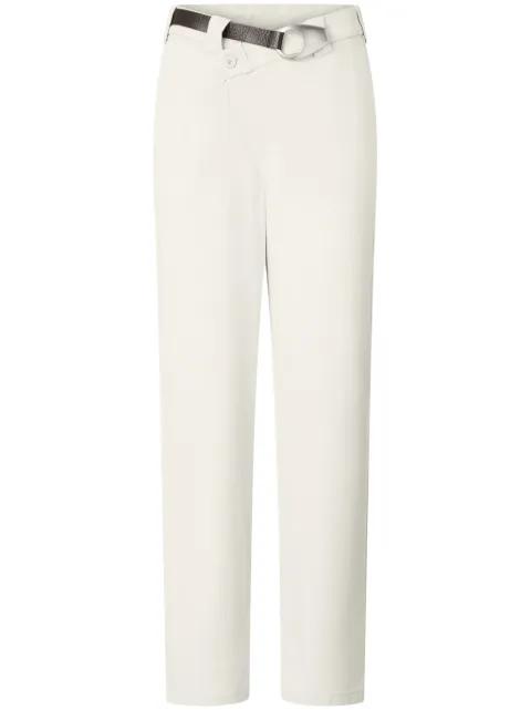 belted straight trousers by PINKO