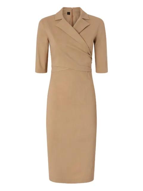 belted-wrap dress by PINKO