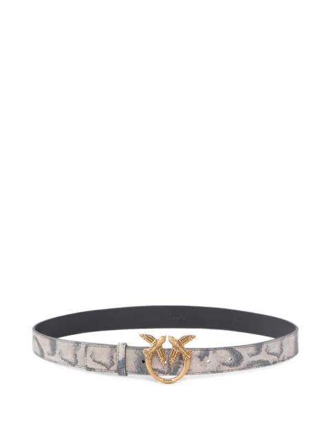 bird-buckle patterned belt by PINKO