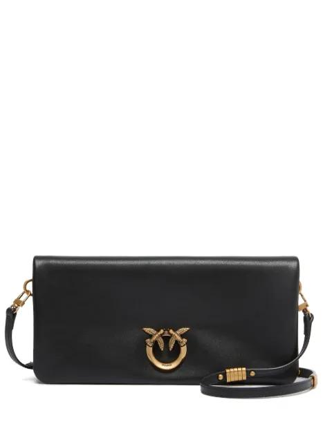 bird hardware leather shoulder bag by PINKO