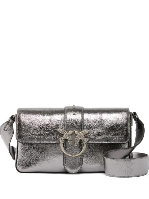 bird-ring leather cross body bag by PINKO