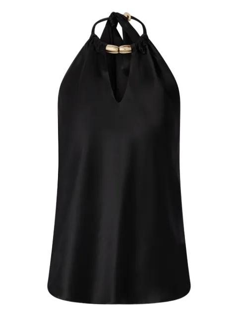 bow-halter neck blouse by PINKO