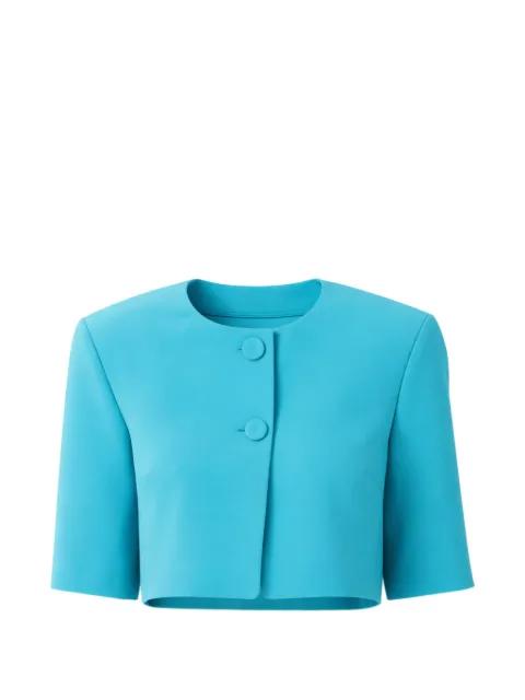 button cropped jacket by PINKO
