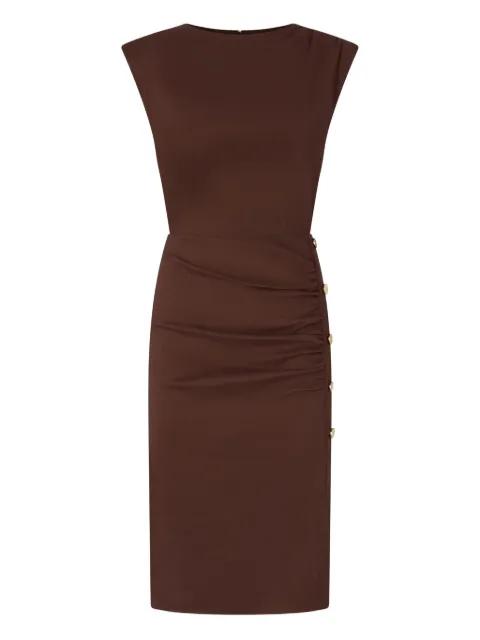 button ruched dress by PINKO
