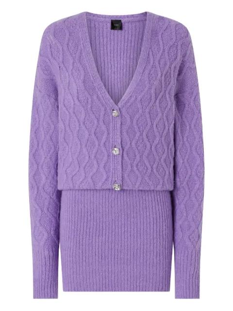 cable-knit button dress by PINKO