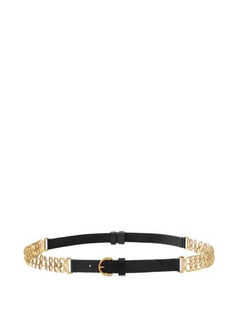 chain leather belt by PINKO