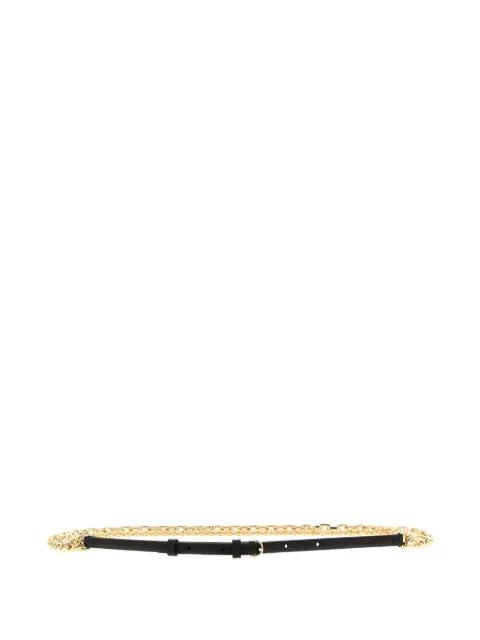 chain leather belt by PINKO