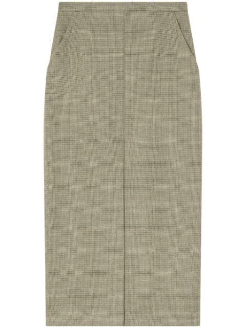 checked pencil skirt by PINKO