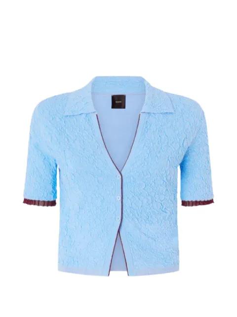 collared textured shirt by PINKO