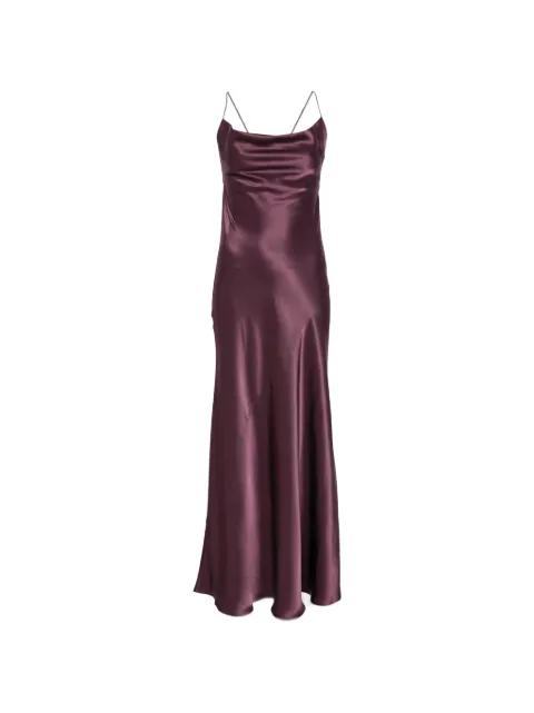cowl-neck satin maxi dress by PINKO
