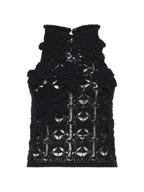 crochet tank top by PINKO