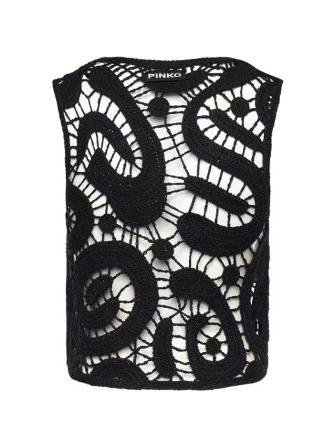 crochet top by PINKO