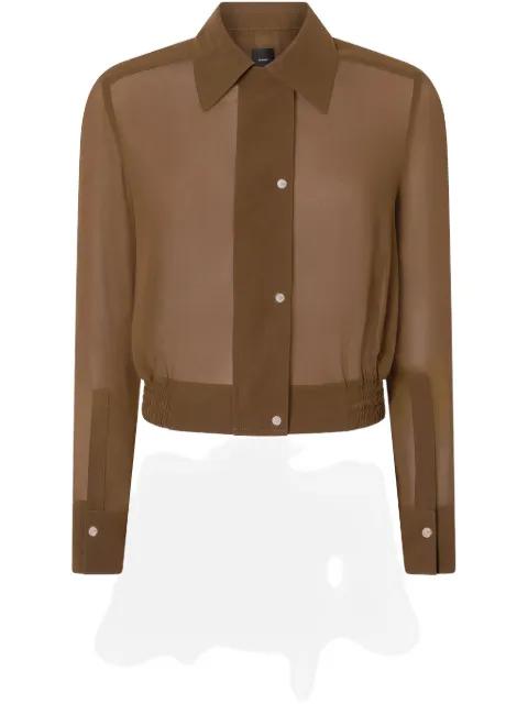 cropped shirt jacket by PINKO