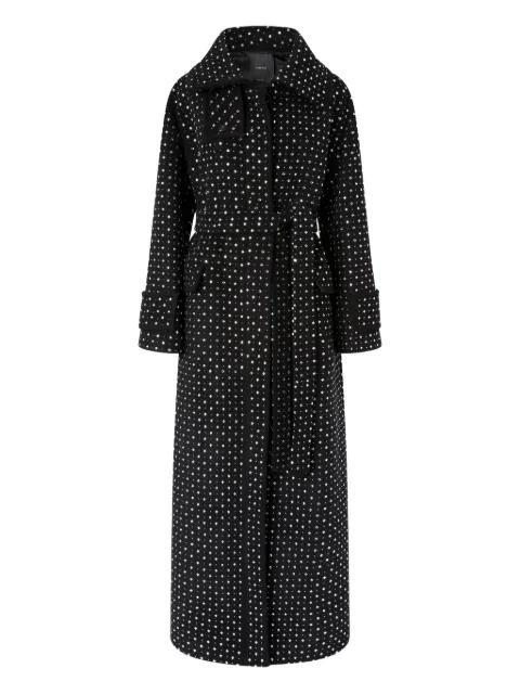 crystal-embellished coat by PINKO