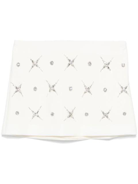 crystal-embellished mini skirt by PINKO