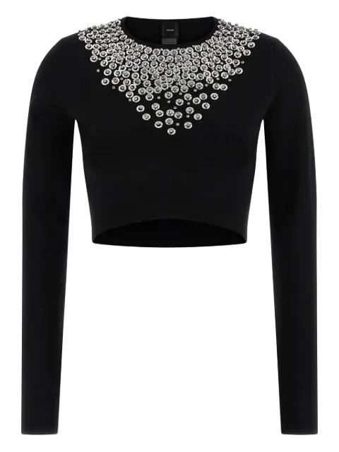 crystal-embellished sweater by PINKO