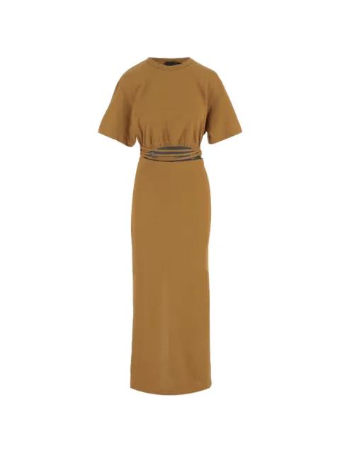 cut-out strap-detail midi dress by PINKO