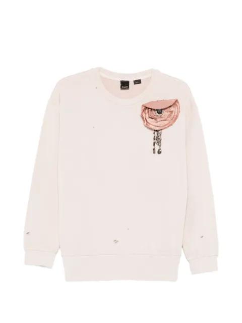 distressed sweatshirt by PINKO
