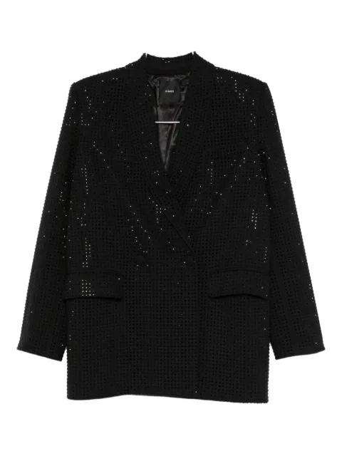 double-breasted embellished blazer by PINKO