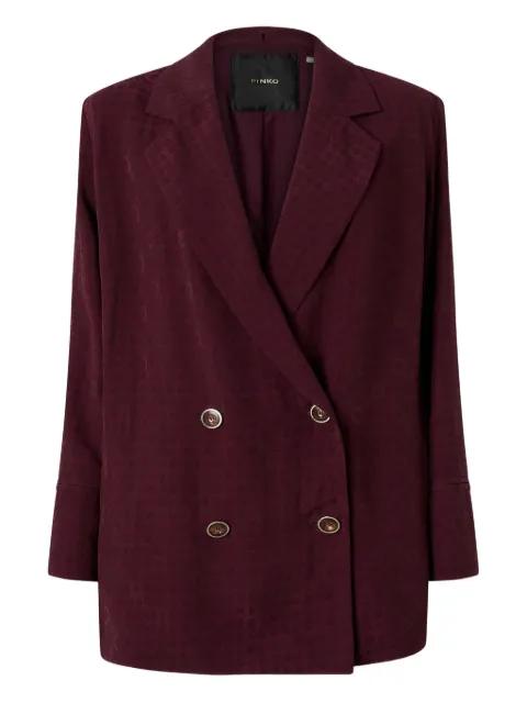 double-breasted patterned jacket by PINKO