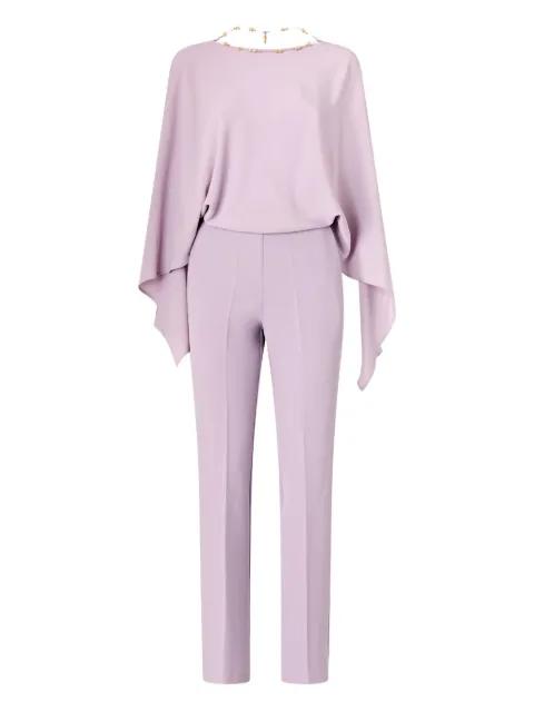 draped-effect backless jumpsuit by PINKO