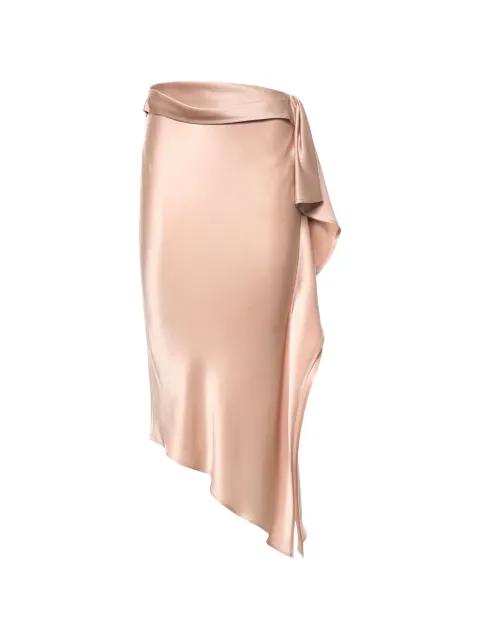 draped midi skirt by PINKO