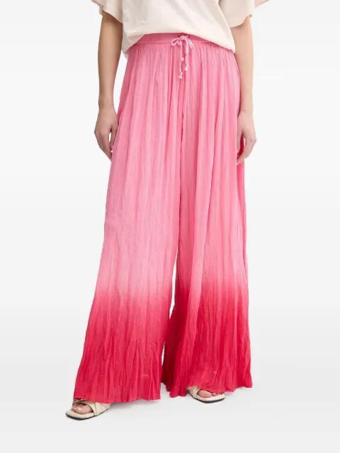 drawstring ombre trousers by PINKO
